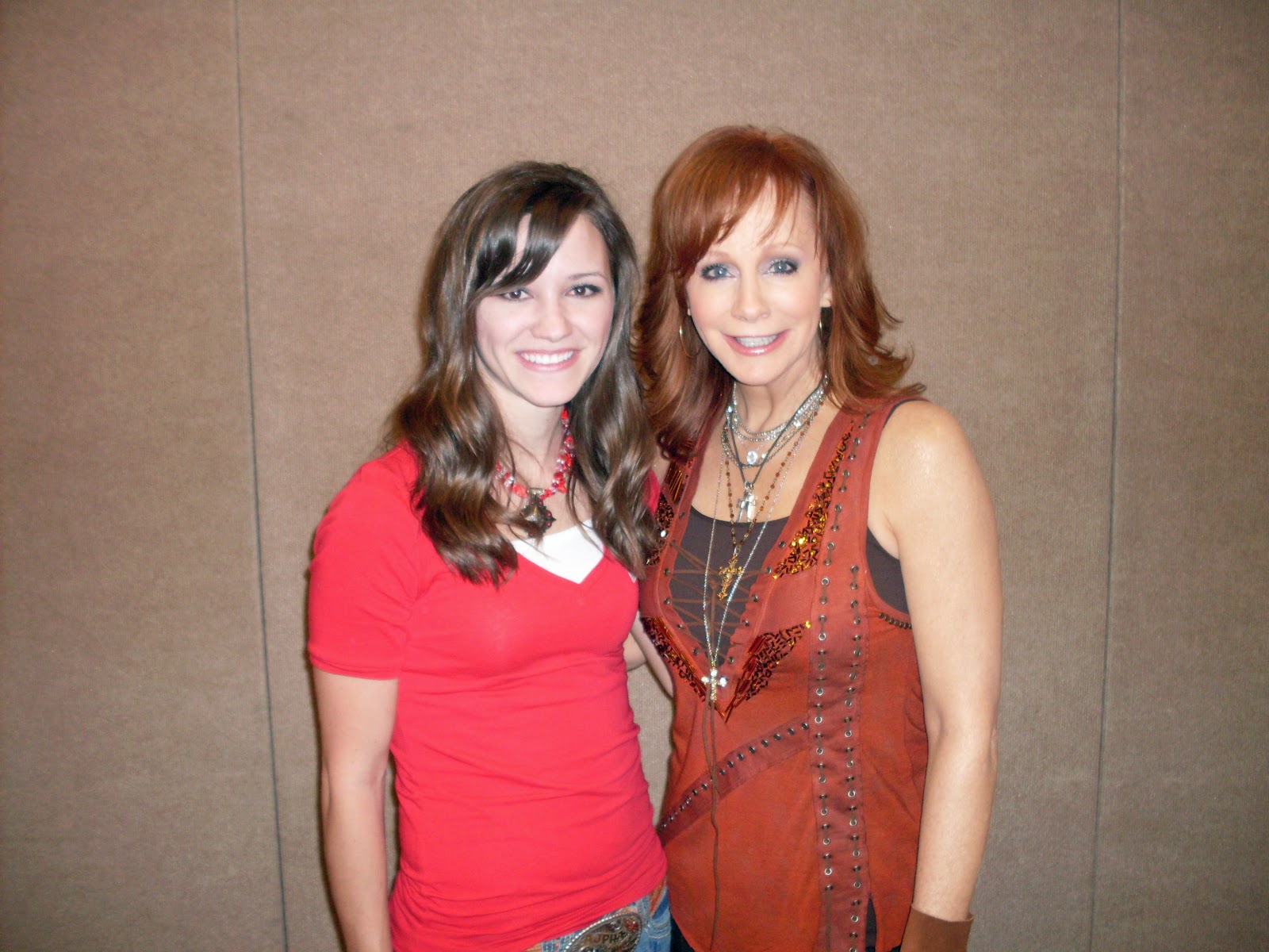 Rachel with Reba, 2010