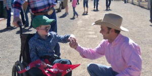 Tallen with World Champion Bareback Rider Will Lowe