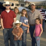 The family: front- Anthony & Savanah; back - Darrell, Kathy, Jessica & Todd